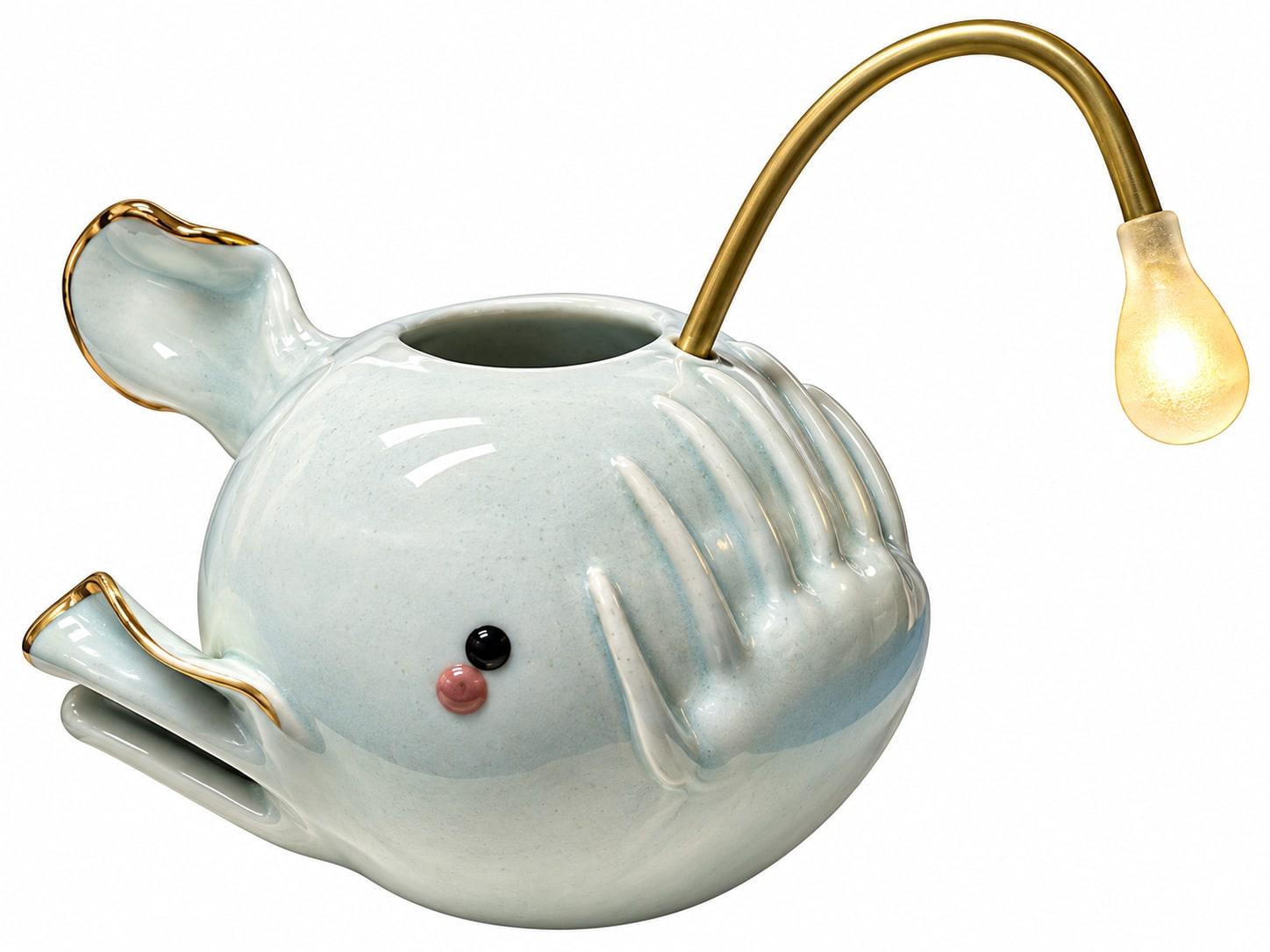 Whimsical Anglerfish Planter